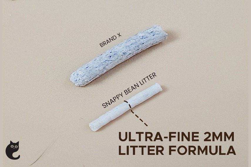With its petite and ultra-lightweight pellets (2mm in diameter), it enables quicker and better absorption of waste in just seconds
